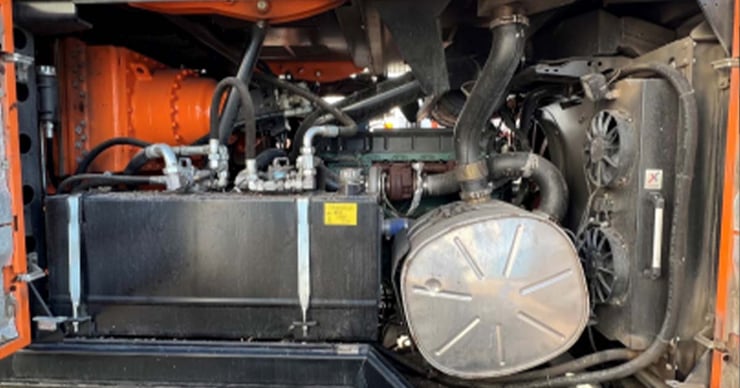 Diseldrevet motor med hydraulisk overføring