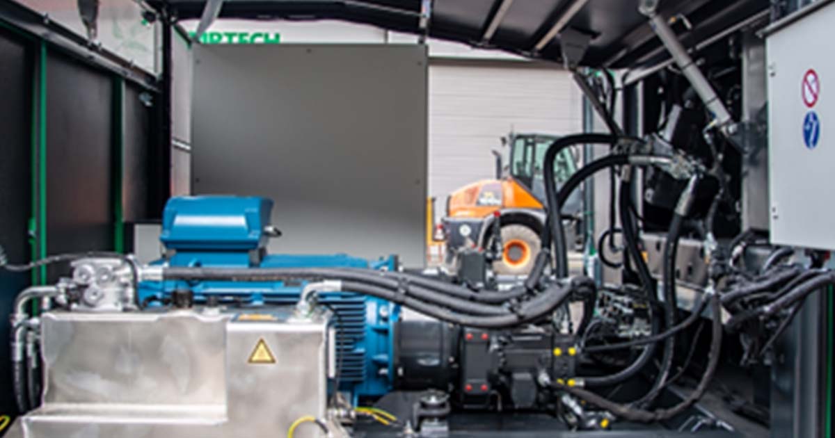 Kvern hvor diselmotoren har blitt byttet ut med elektisk motor